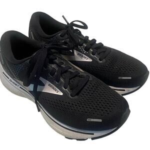 Brooks "Ghost 14" Women's Running Sneaker, Black/Silver, 7.5, #1203561D057 Wide